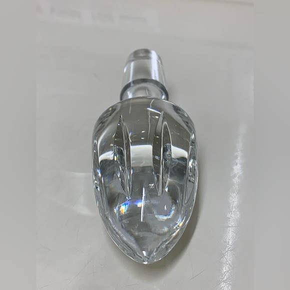 Vtg Solid Lead Crystal Decanter Finial Stopper Replacement - Picture 11 of 12